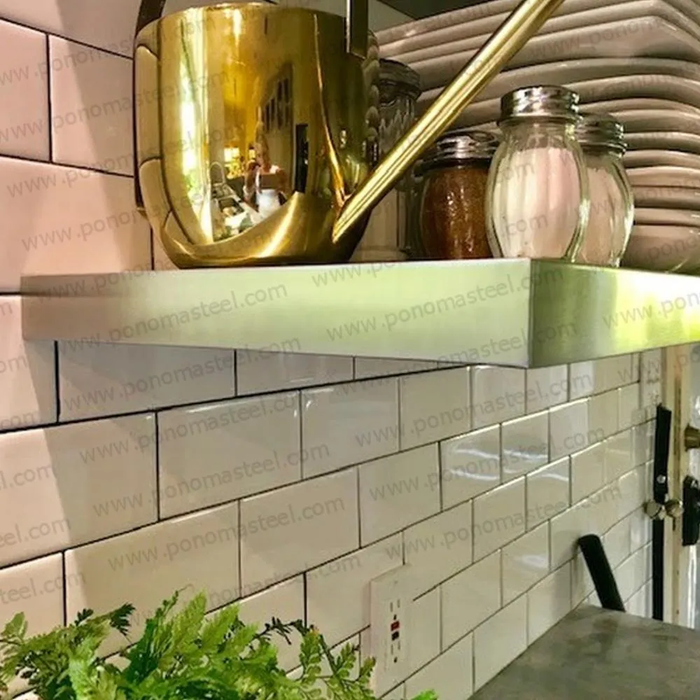 Metal shelves 12"- 17" (cm.30.5 - 43.1) made-to-order Ponoma®