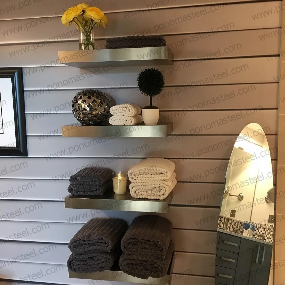Metal shelves 12"- 17" (cm.30.5 - 43.1) made-to-order Ponoma®