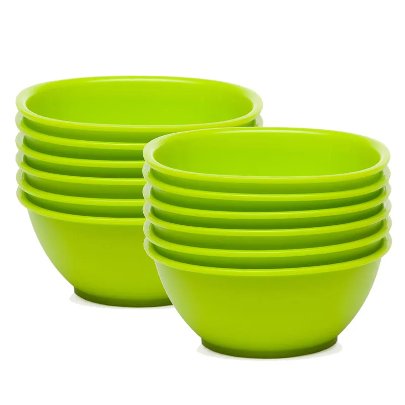 Mihaya 400 ml Snack Bowl (Green) - Set Of Twelve