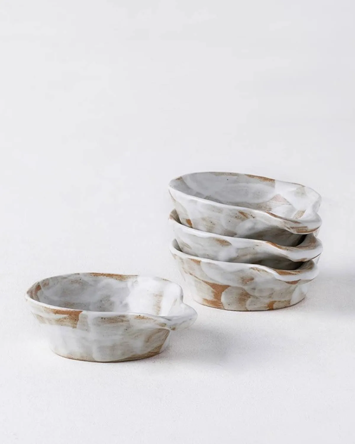 Mini Ceramic Pinch Bowls with Handle