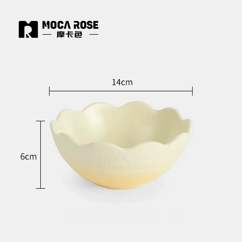 Mocarose Bowls & Plates & Elegance Dinnerware Set