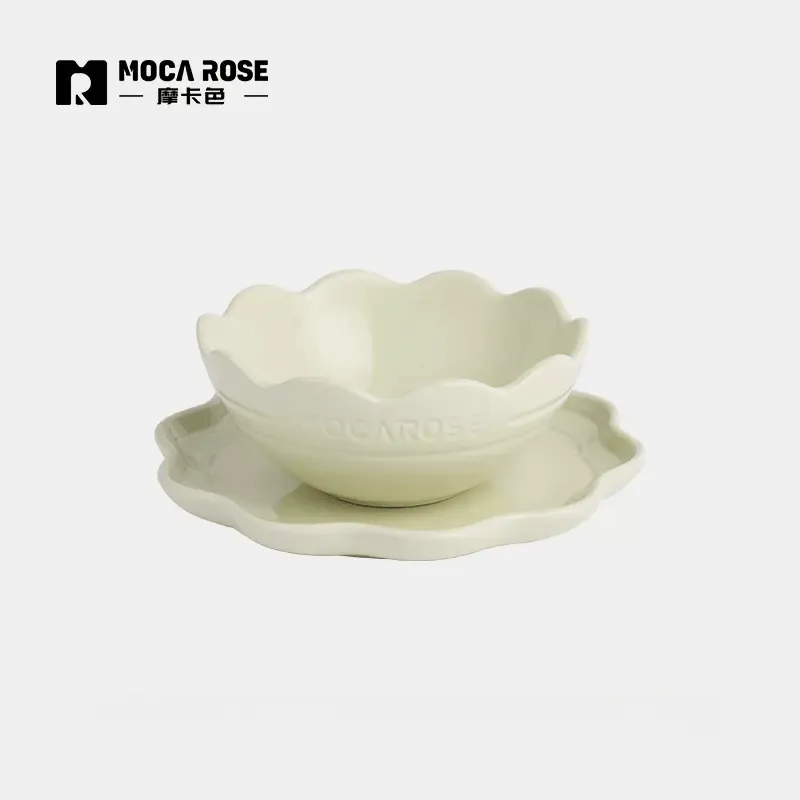 Mocarose Bowls & Plates & Elegance Dinnerware Set