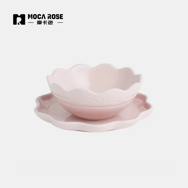 Mocarose Bowls & Plates & Elegance Dinnerware Set