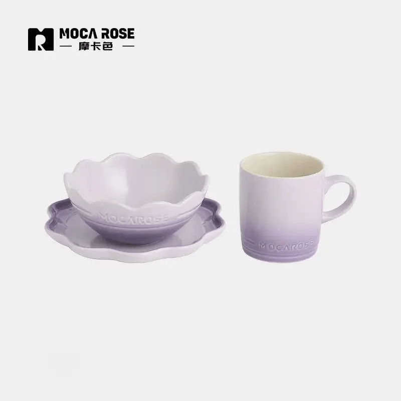 Mocarose Bowls & Plates & Elegance Dinnerware Set