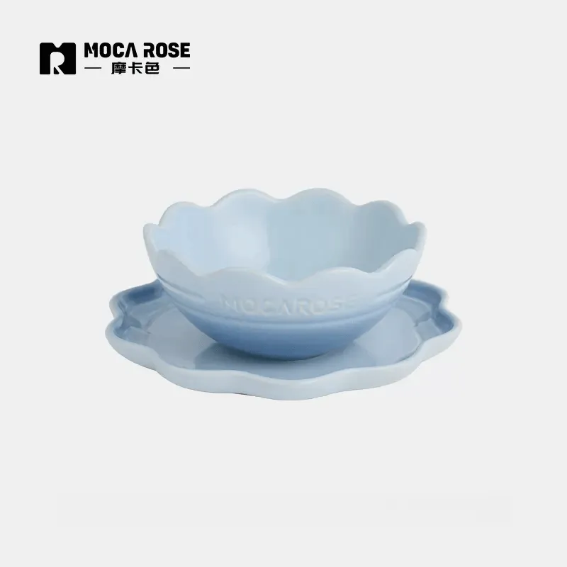 Mocarose Bowls & Plates & Elegance Dinnerware Set