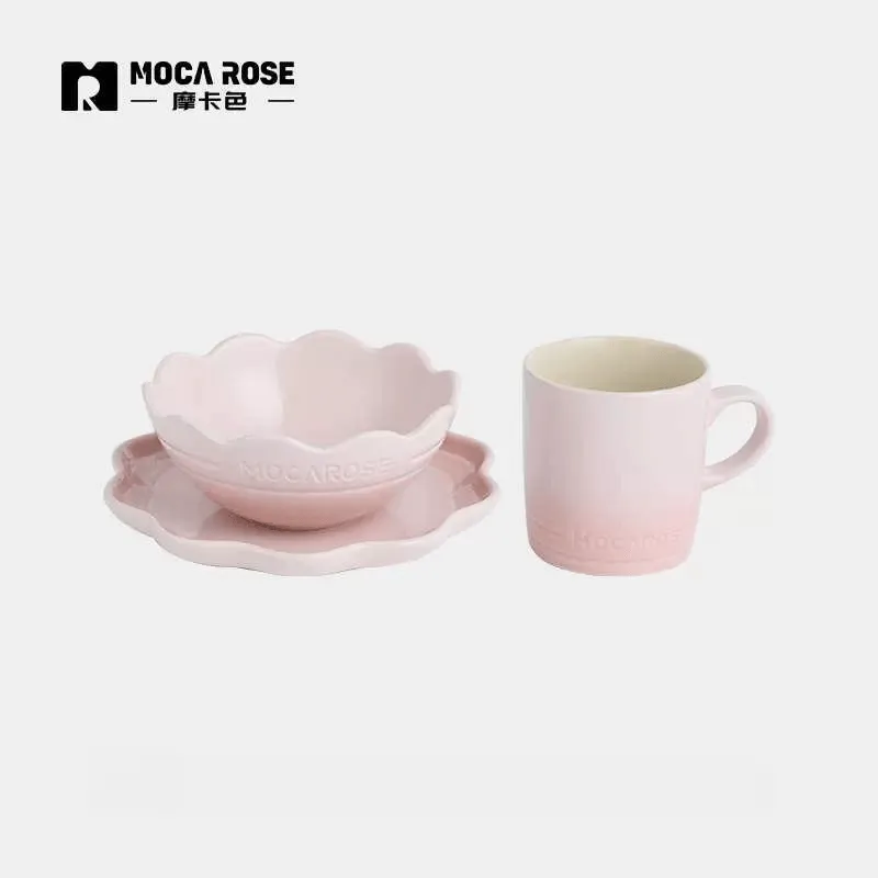 Mocarose Bowls & Plates & Elegance Dinnerware Set
