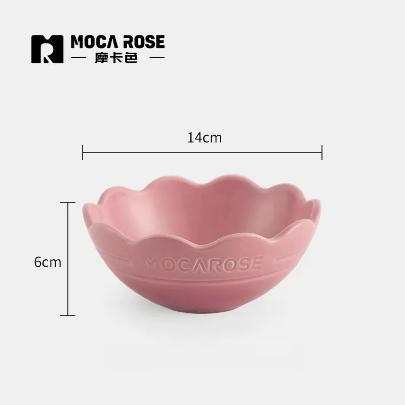 Mocarose Bowls & Plates & Elegance Dinnerware Set