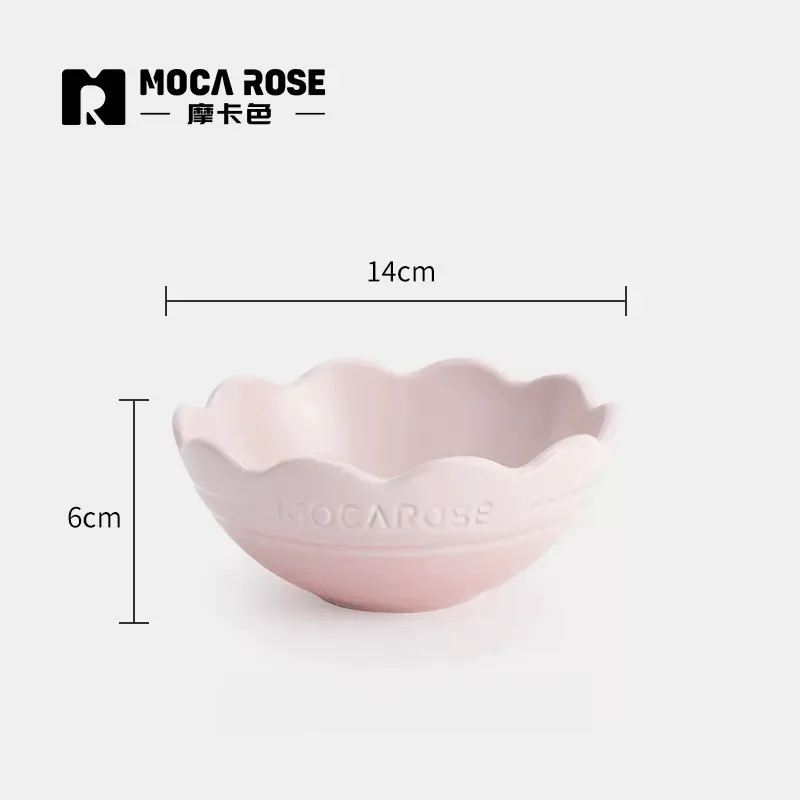 Mocarose Bowls & Plates & Elegance Dinnerware Set