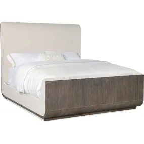 Modern Mood Upholstered Panel Bed, Inverness Natural/Mink