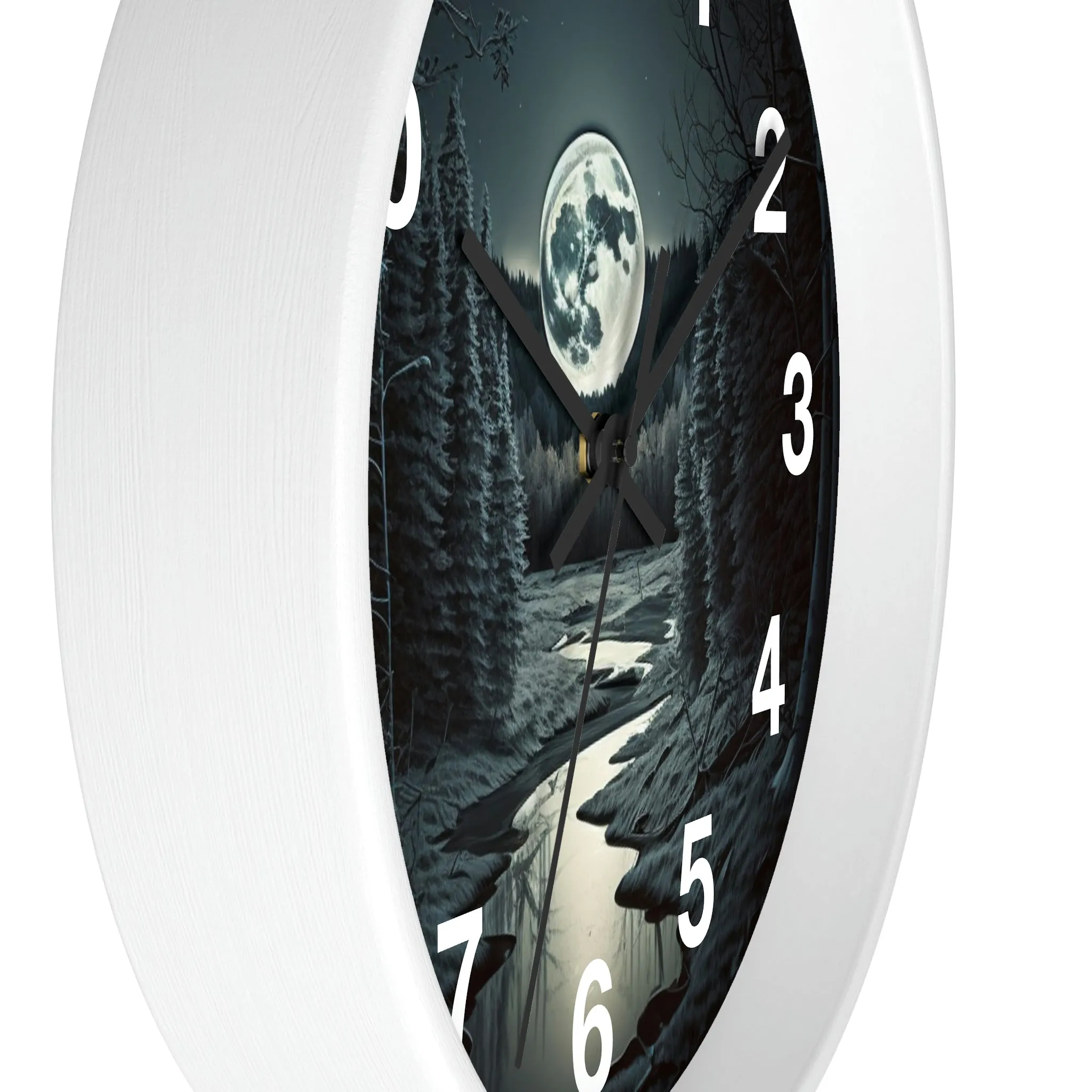 Moonrise Wall Clock #1 w/ numbers