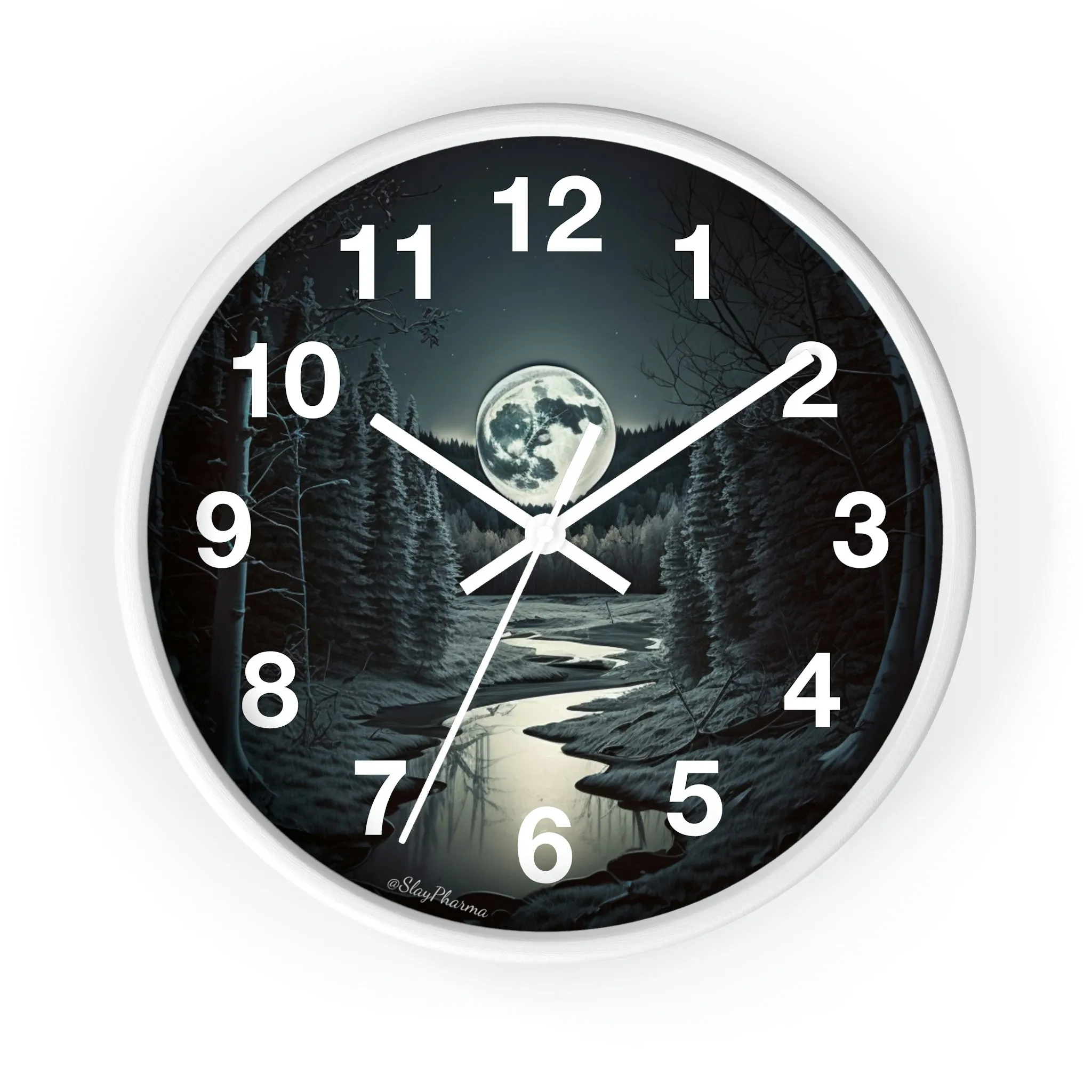 Moonrise Wall Clock #1 w/ numbers