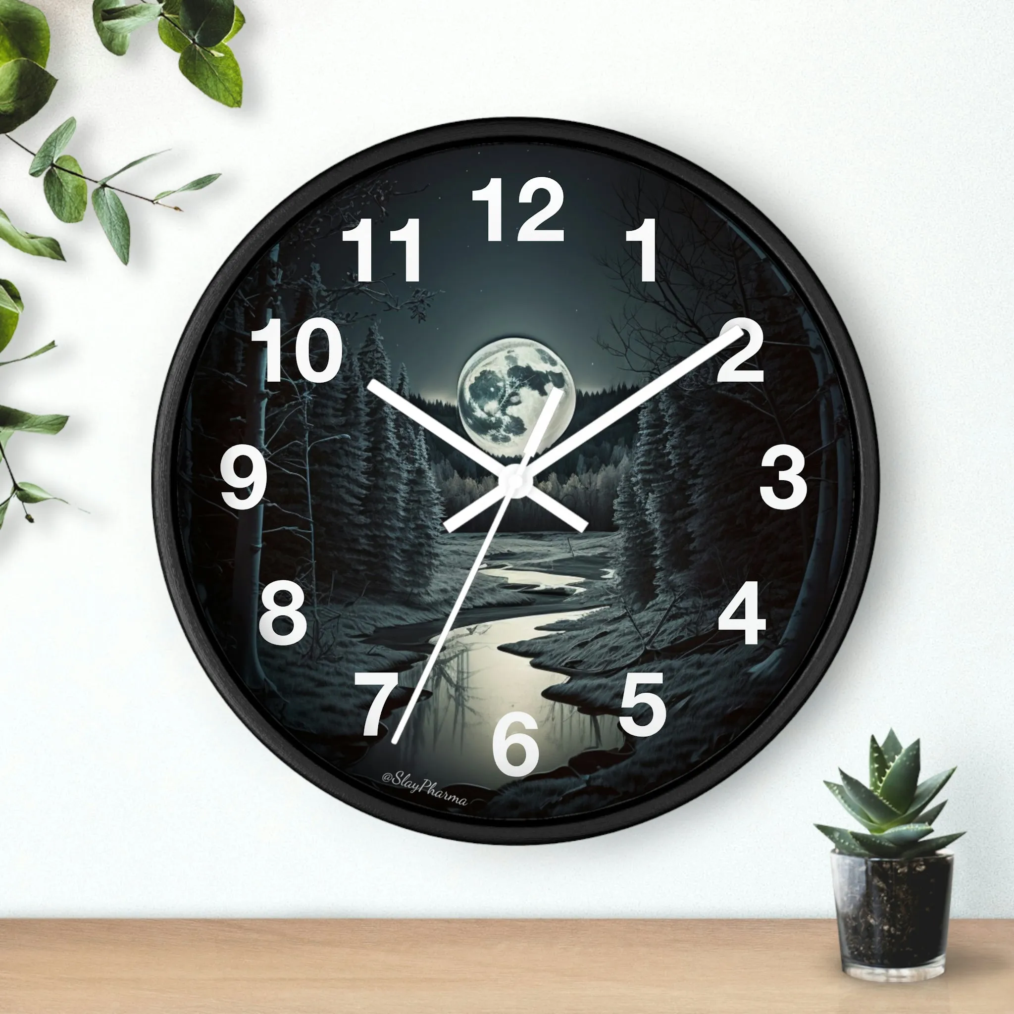 Moonrise Wall Clock #1 w/ numbers