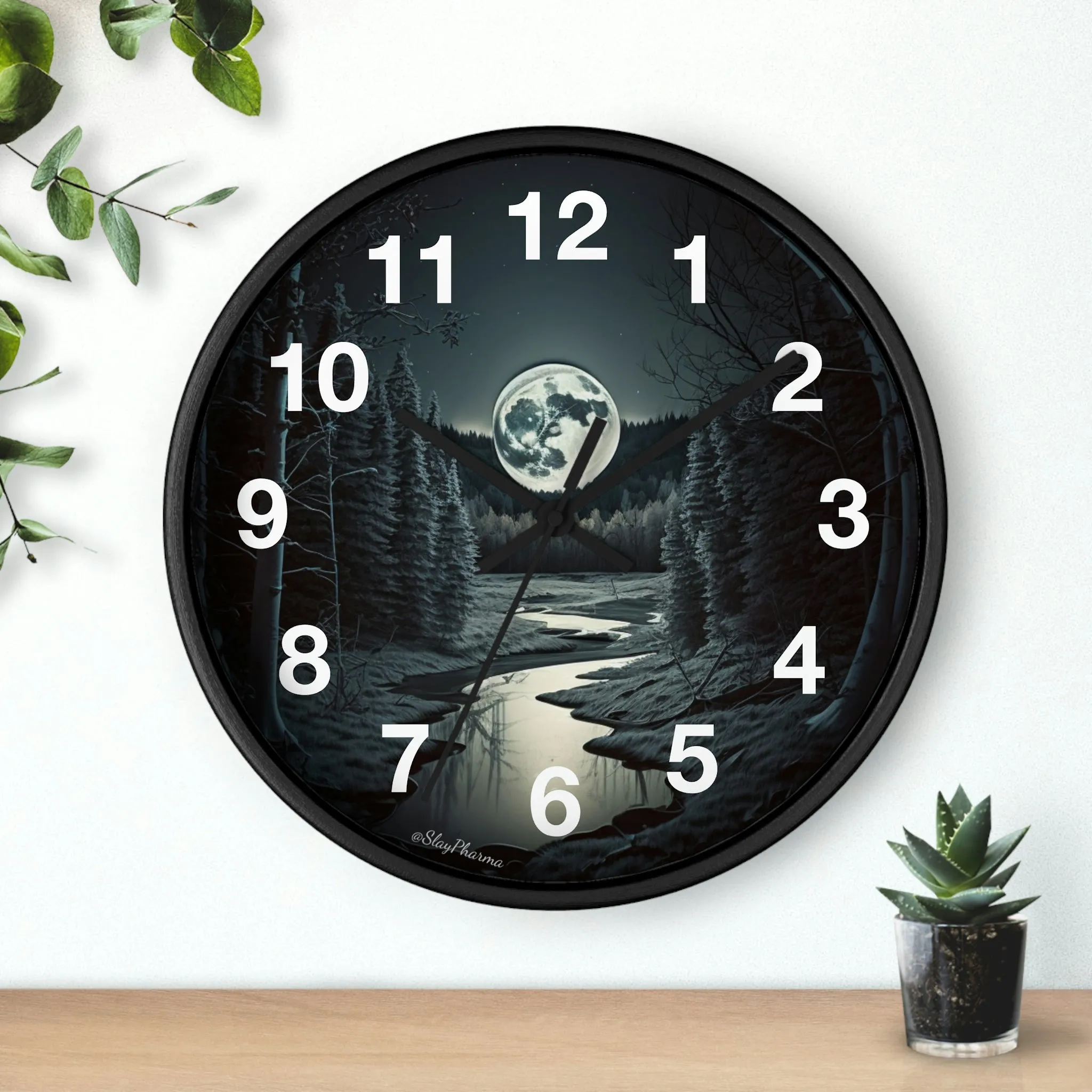 Moonrise Wall Clock #1 w/ numbers