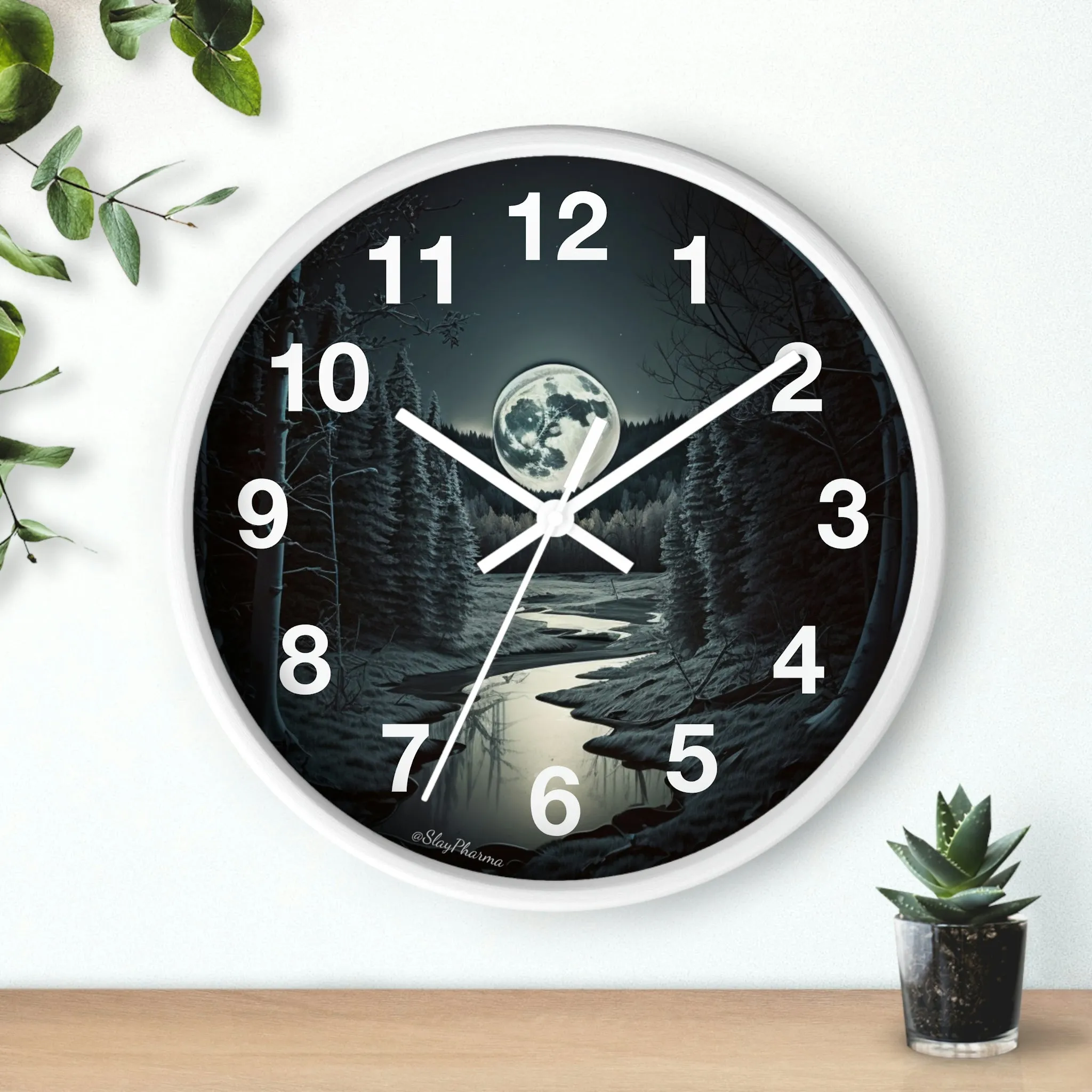 Moonrise Wall Clock #1 w/ numbers