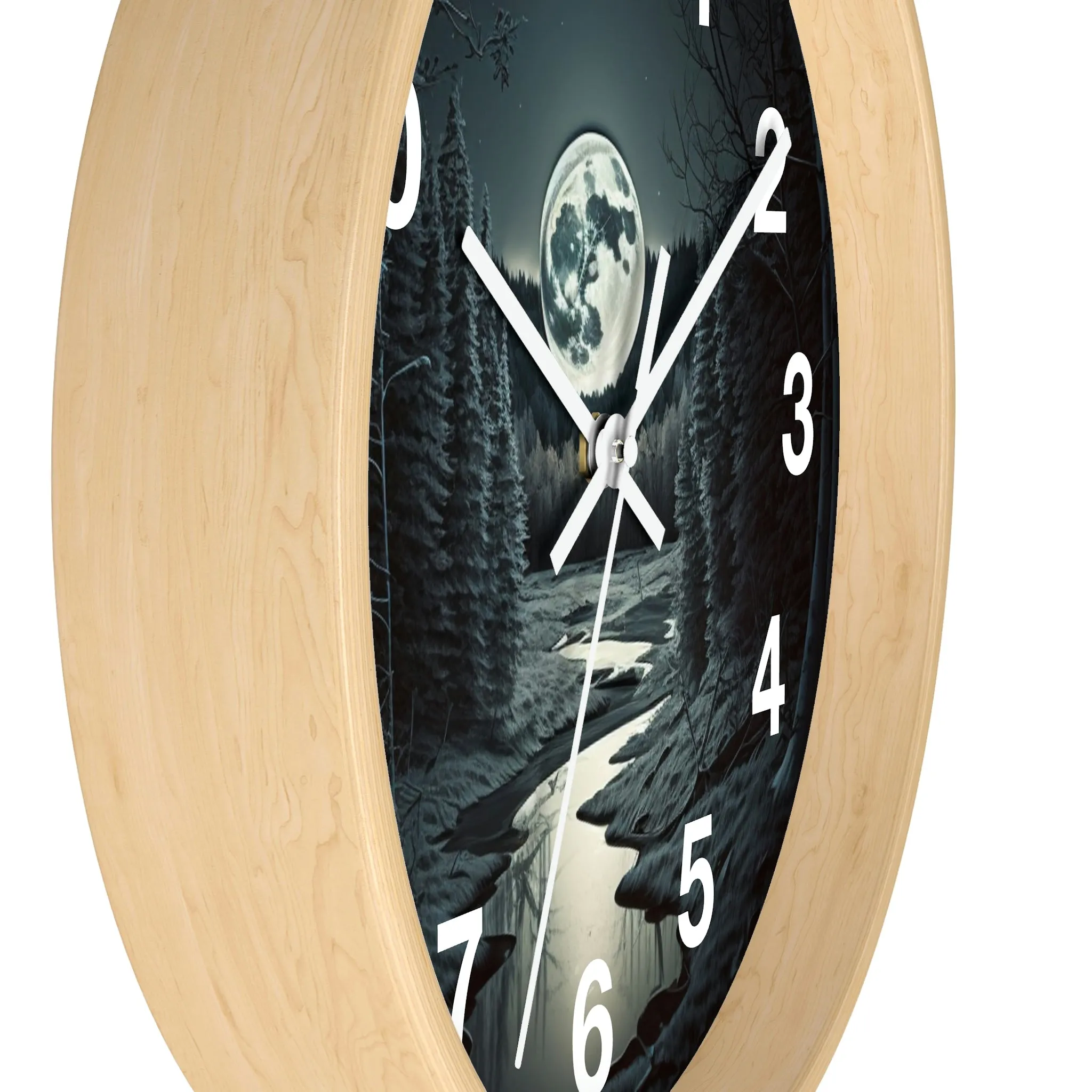 Moonrise Wall Clock #1 w/ numbers