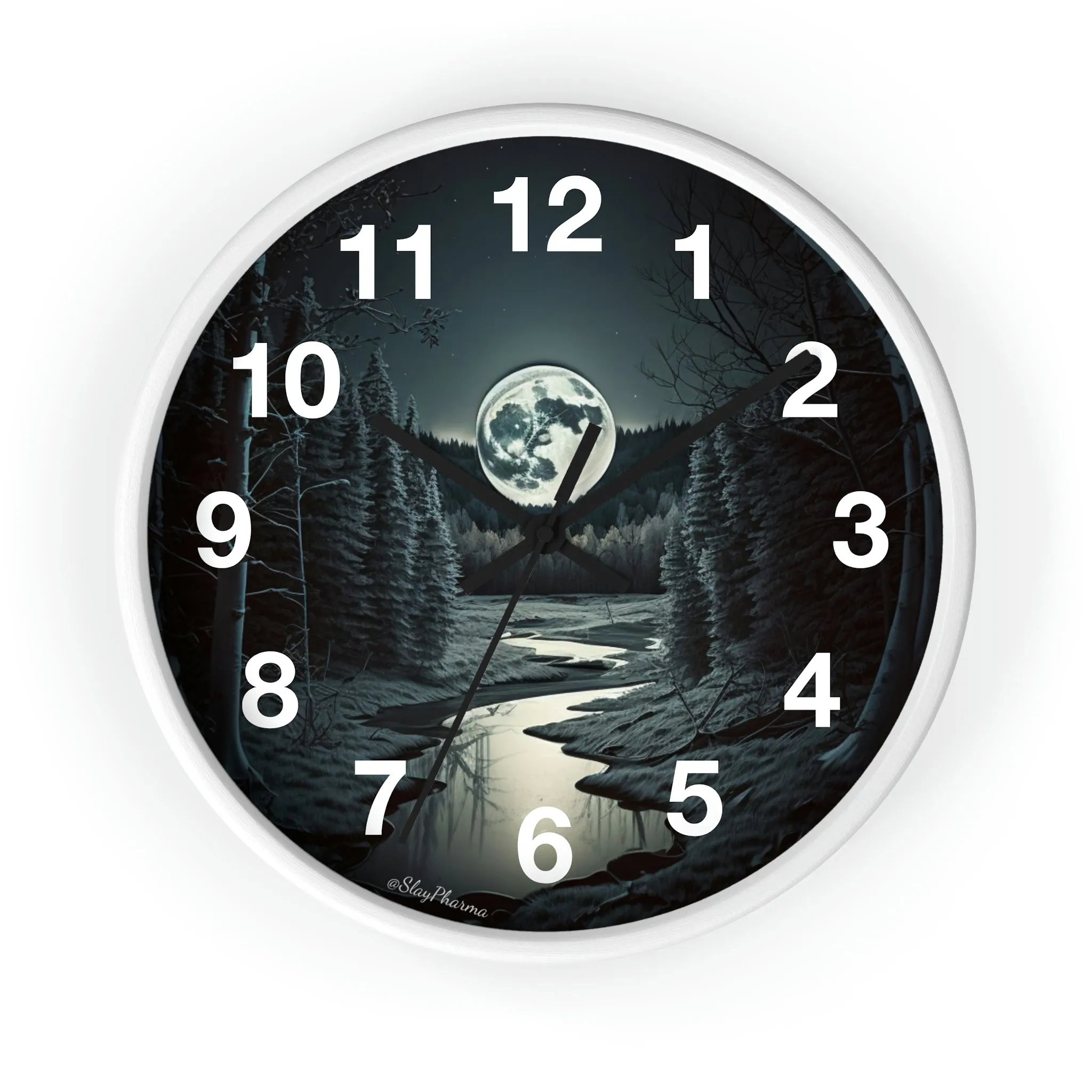 Moonrise Wall Clock #1 w/ numbers