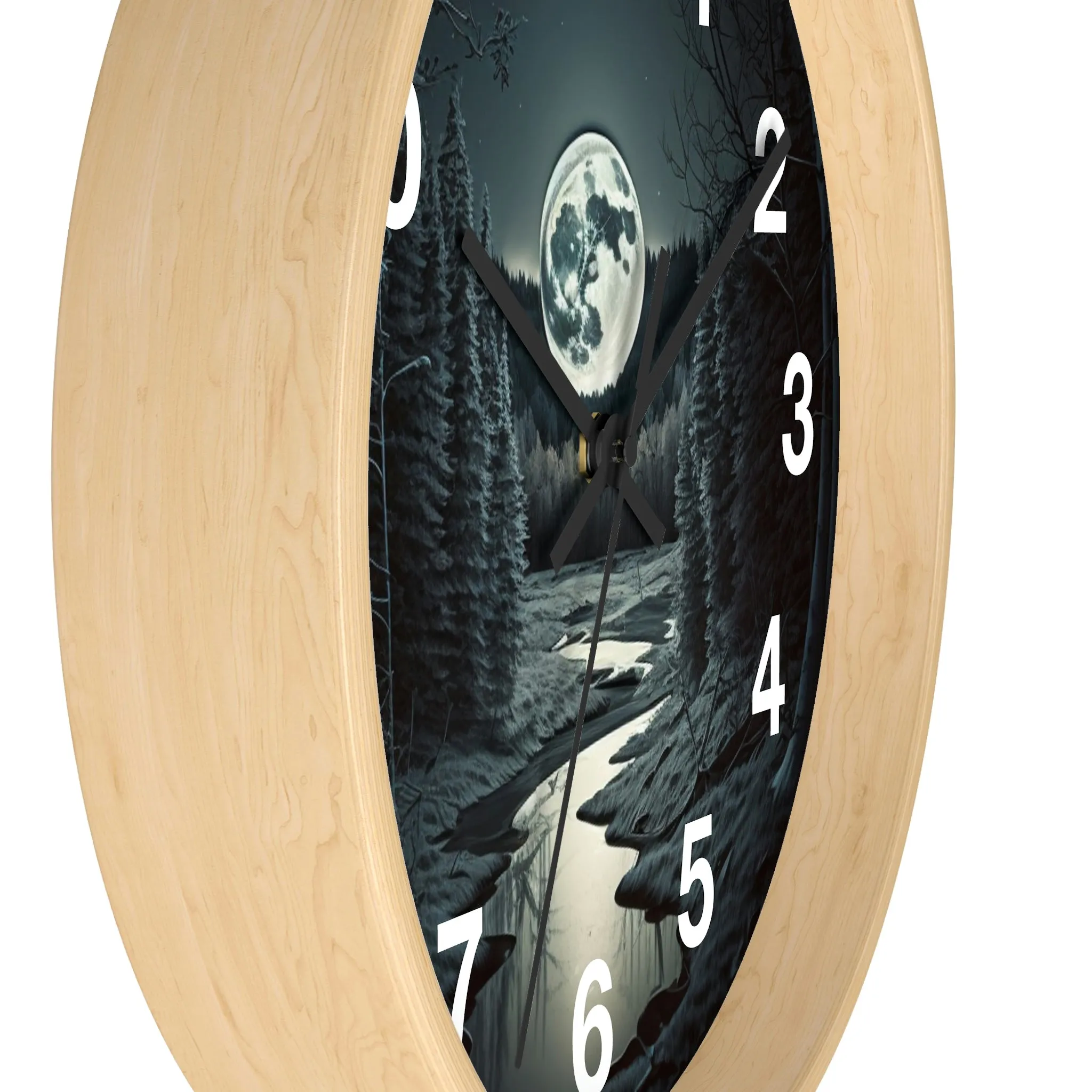 Moonrise Wall Clock #1 w/ numbers