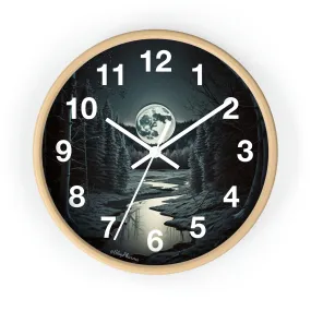 Moonrise Wall Clock #1 w/ numbers