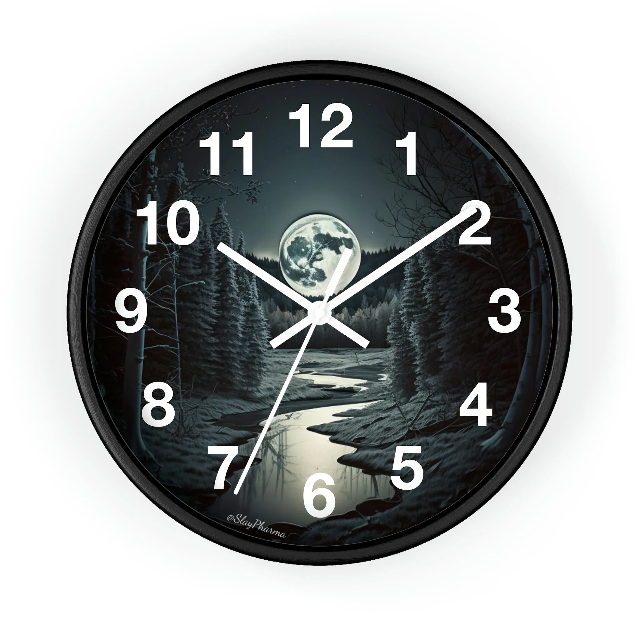 Moonrise Wall Clock #1 w/ numbers