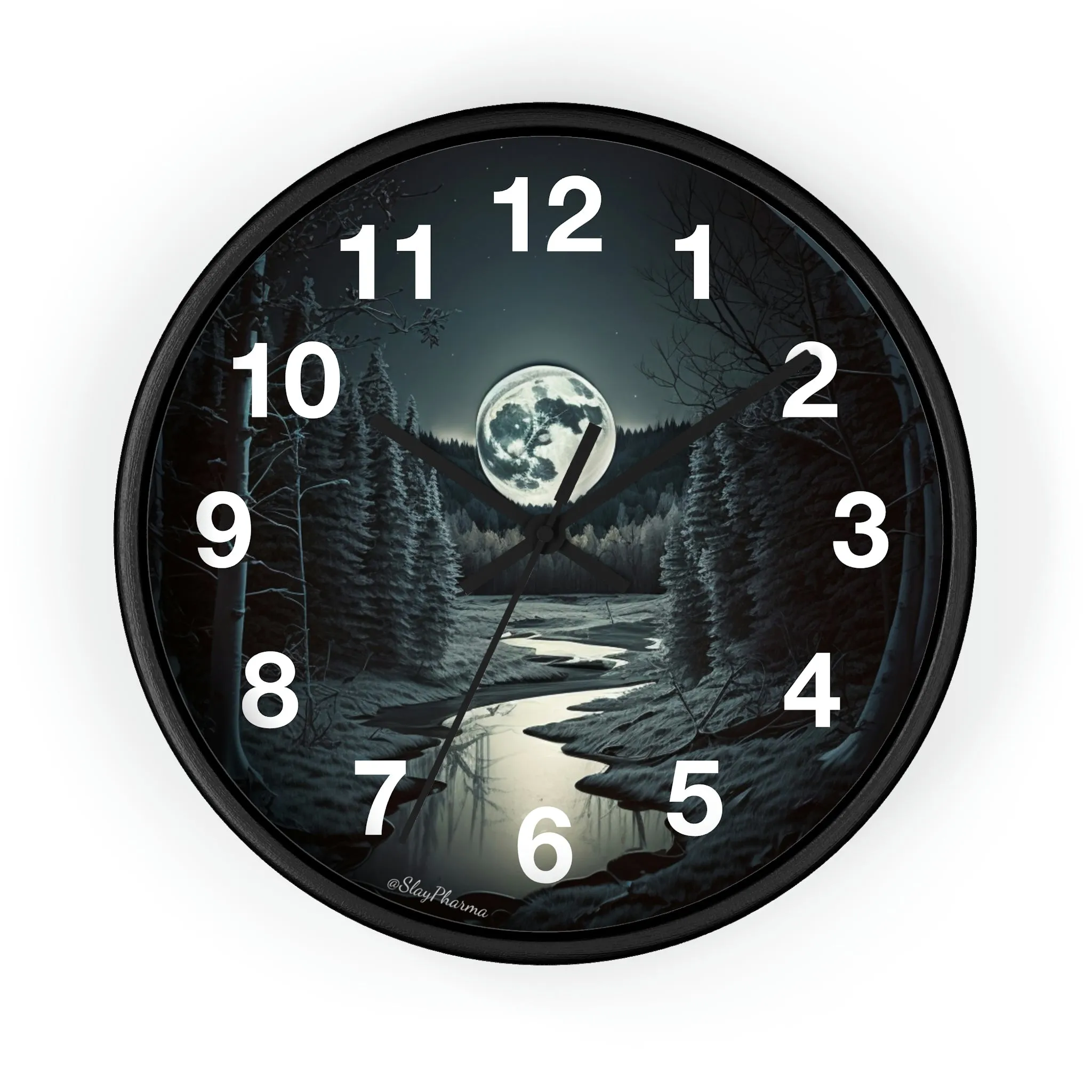 Moonrise Wall Clock #1 w/ numbers