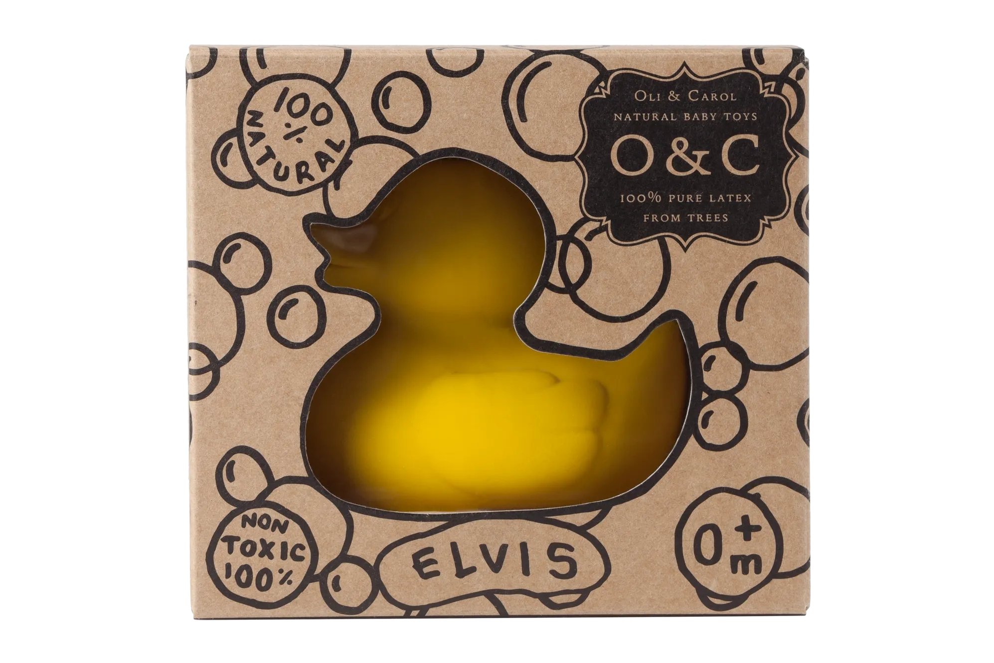 Natural Rubber Duck <br> Oli & Carol
