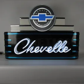 Neonetics Art Deco Marquee Chevelle Neon Sign In Steel Can