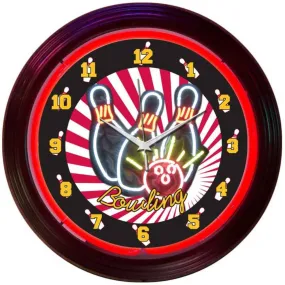 Neonetics BOWLING NEON CLOCK
