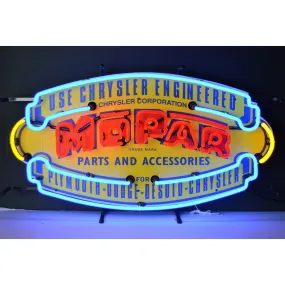 Neonetics Mopar Vintage Shield Neon Sign