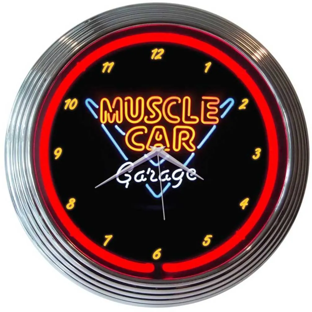 Neonetics MUSCLE CAR GARAGE NEON CLOCK