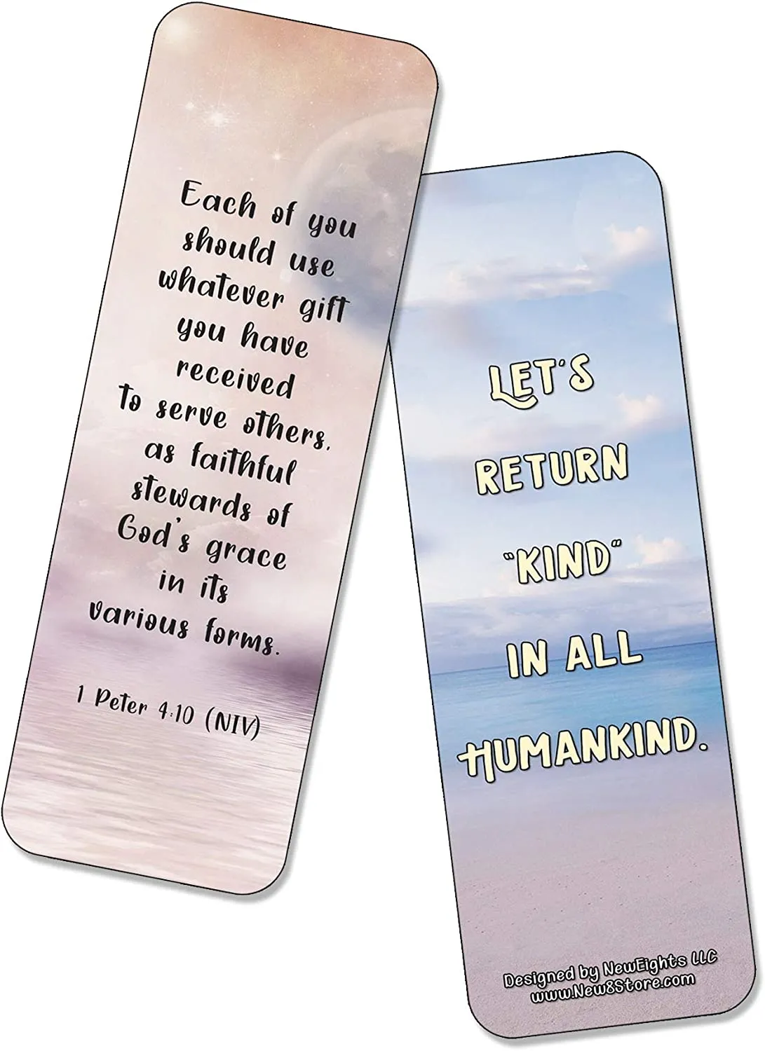 NewEights Famous Verses and Quotes on Compassion (30-Pack) – Daily Motivational Card Set – Collection Set Book Page Clippers – Ideal for Church Events