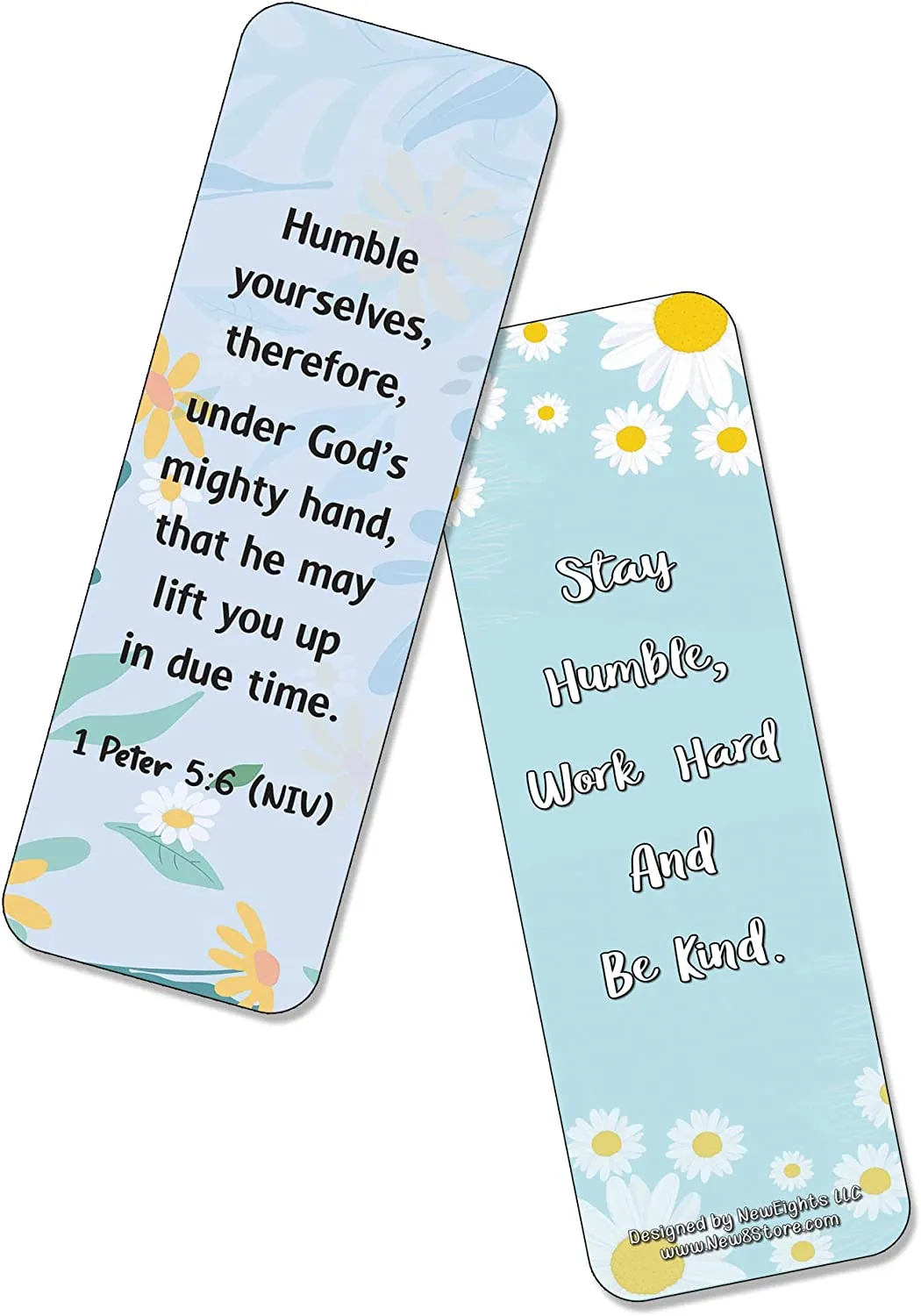 NewEights Famous Verses and Quotes on Humility (12-Pack) – Daily Motivational Card Set – Collection Set Book Page Clippers – Ideal for Church Events