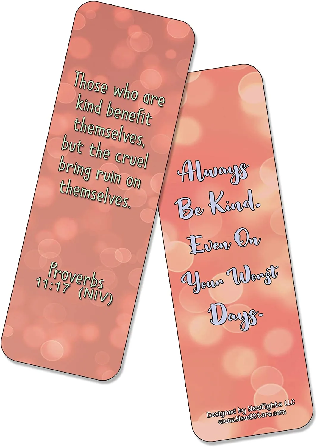NewEights Famous Verses and Quotes on Kindness (30-Pack) – Daily Motivational Card Set – Collection Set Book Page Clippers – Ideal for Church Events