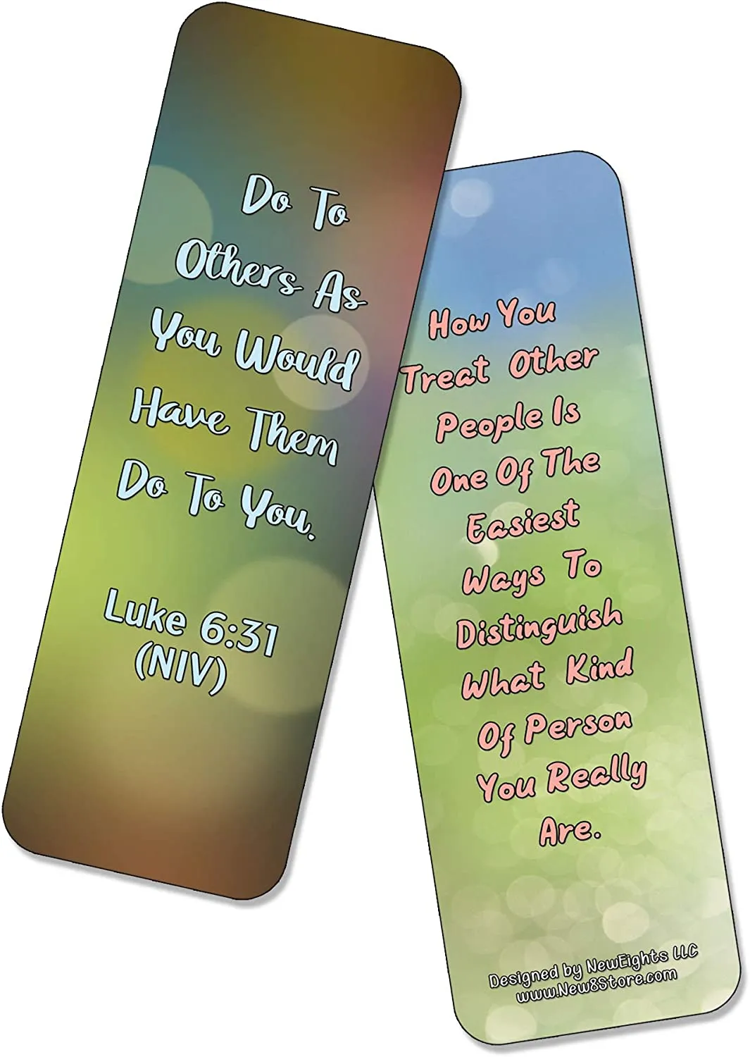 NewEights Famous Verses and Quotes on Kindness (30-Pack) – Daily Motivational Card Set – Collection Set Book Page Clippers – Ideal for Church Events