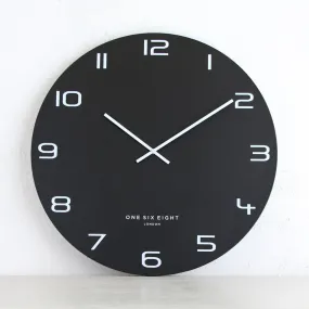 ONE SIX EIGHT LONDON  |  NERO WALL CLOCK  |  BLACK | 60CM