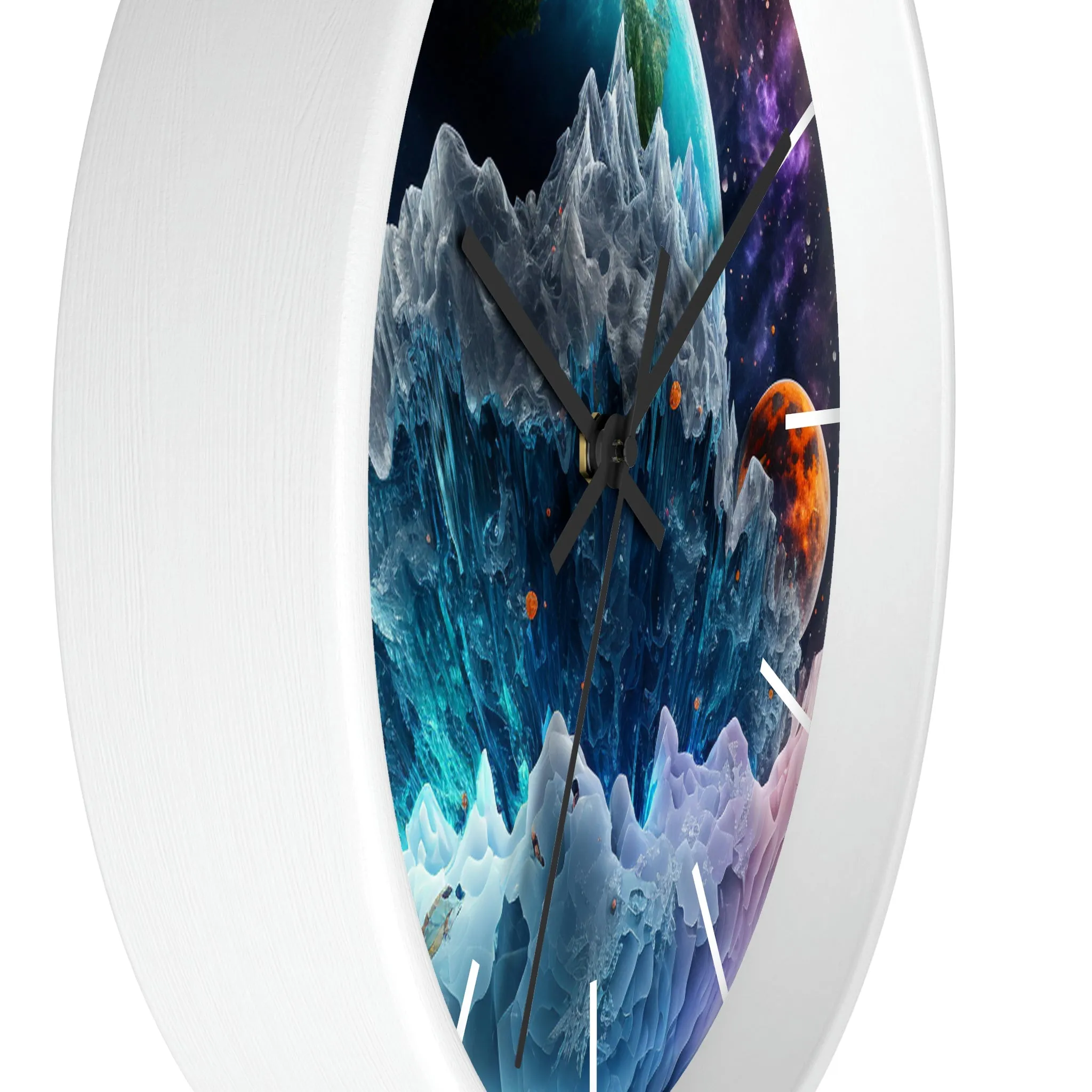 Other Worlds Wall Clock #1 w/ lines