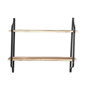 Paulownia Wooden Double Floating Shelves