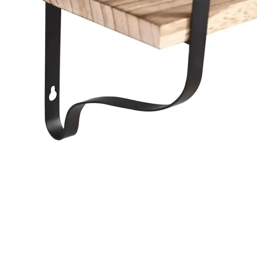 Paulownia Wooden Double Floating Shelves