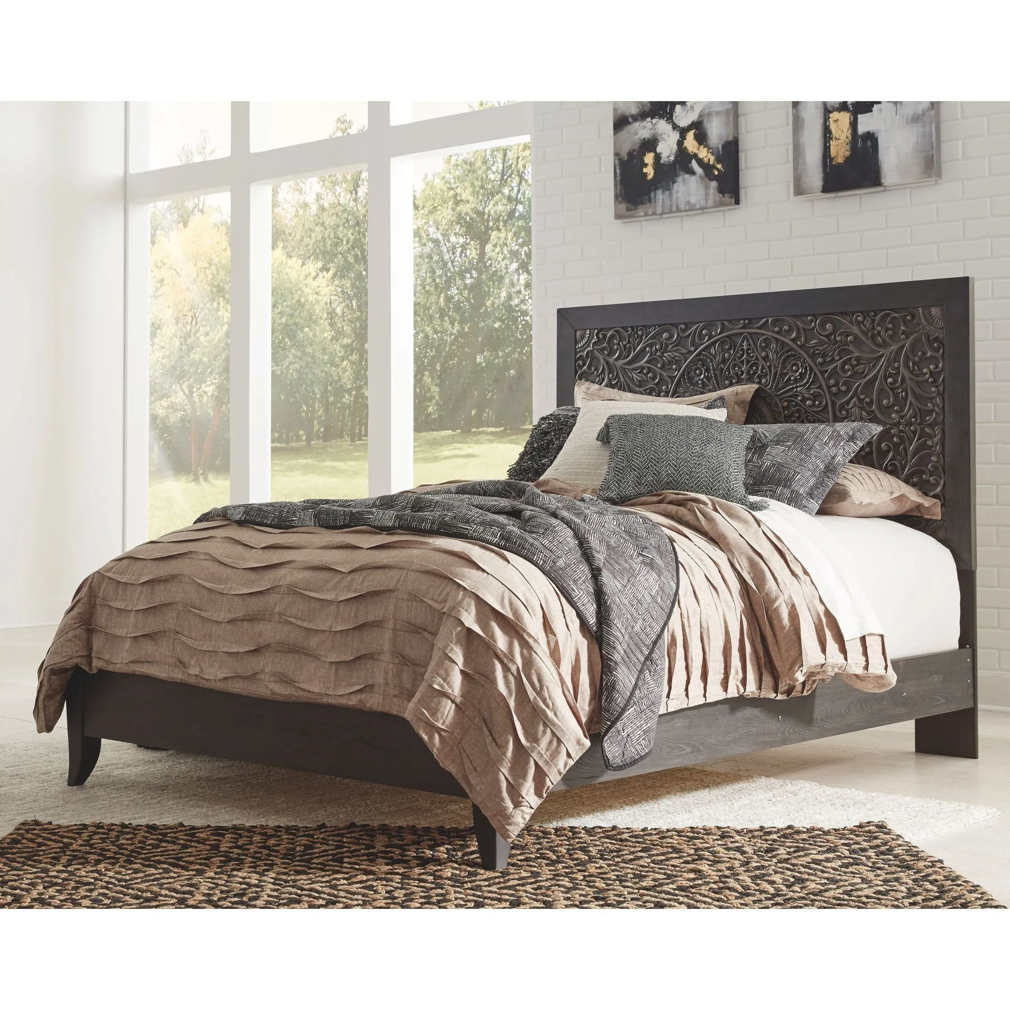 Paxberry 3 Piece Queen Panel Bed
