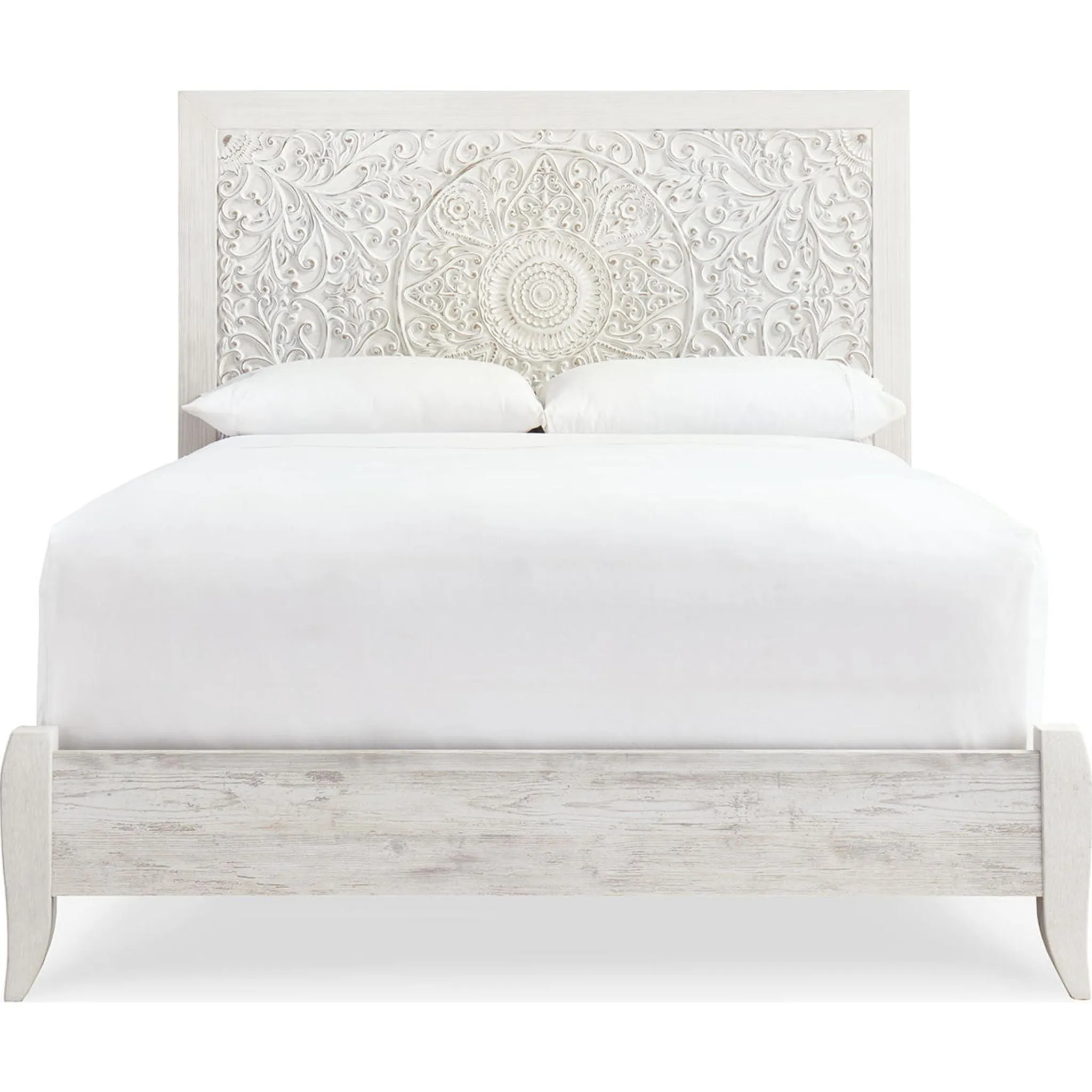 Paxberry 5 Piece Queen Panel Bedroom - Whitewash