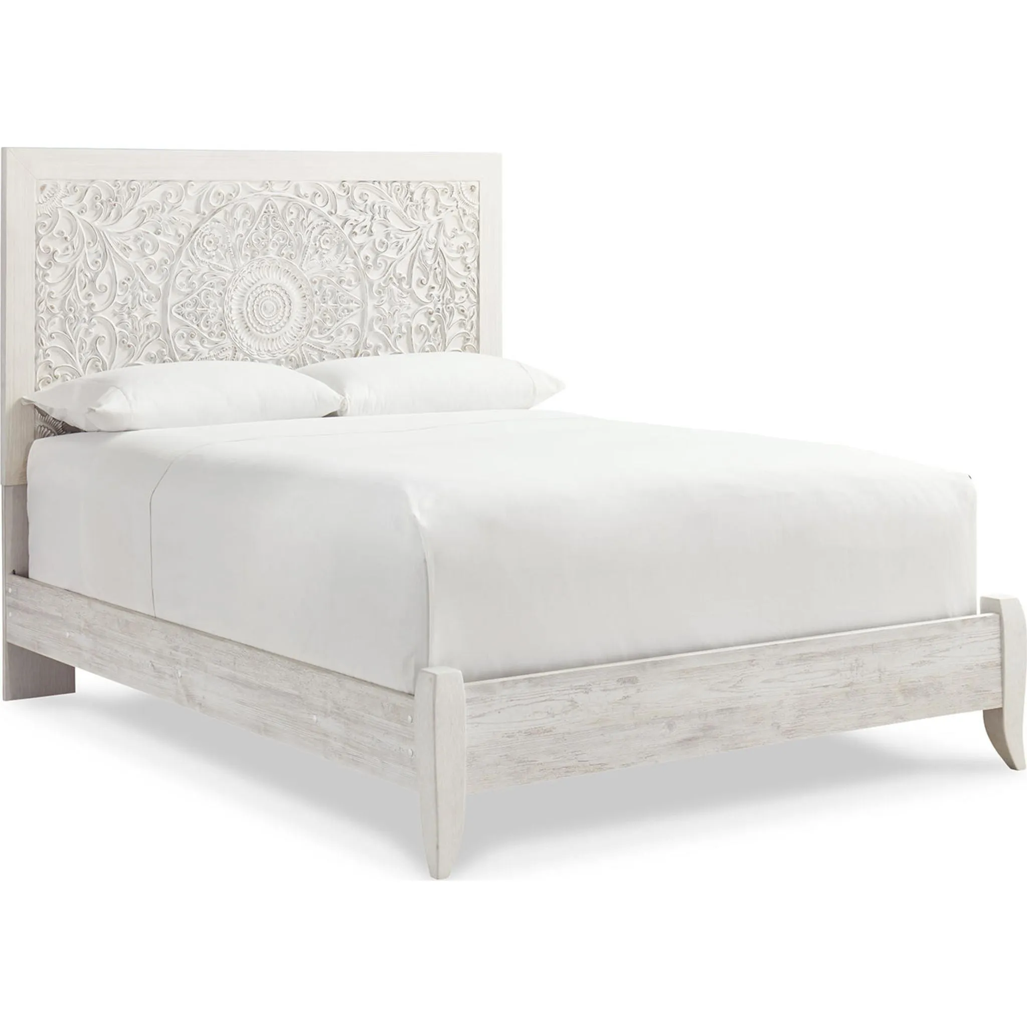 Paxberry 5 Piece Queen Panel Bedroom - Whitewash