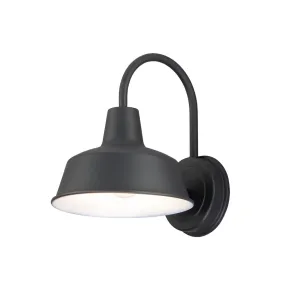 Pier M 10 in. Outdoor Barn Light Black Finish