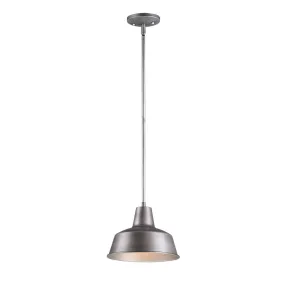 Pier M 8 In. Outdoor Pendant Light Silver Finish