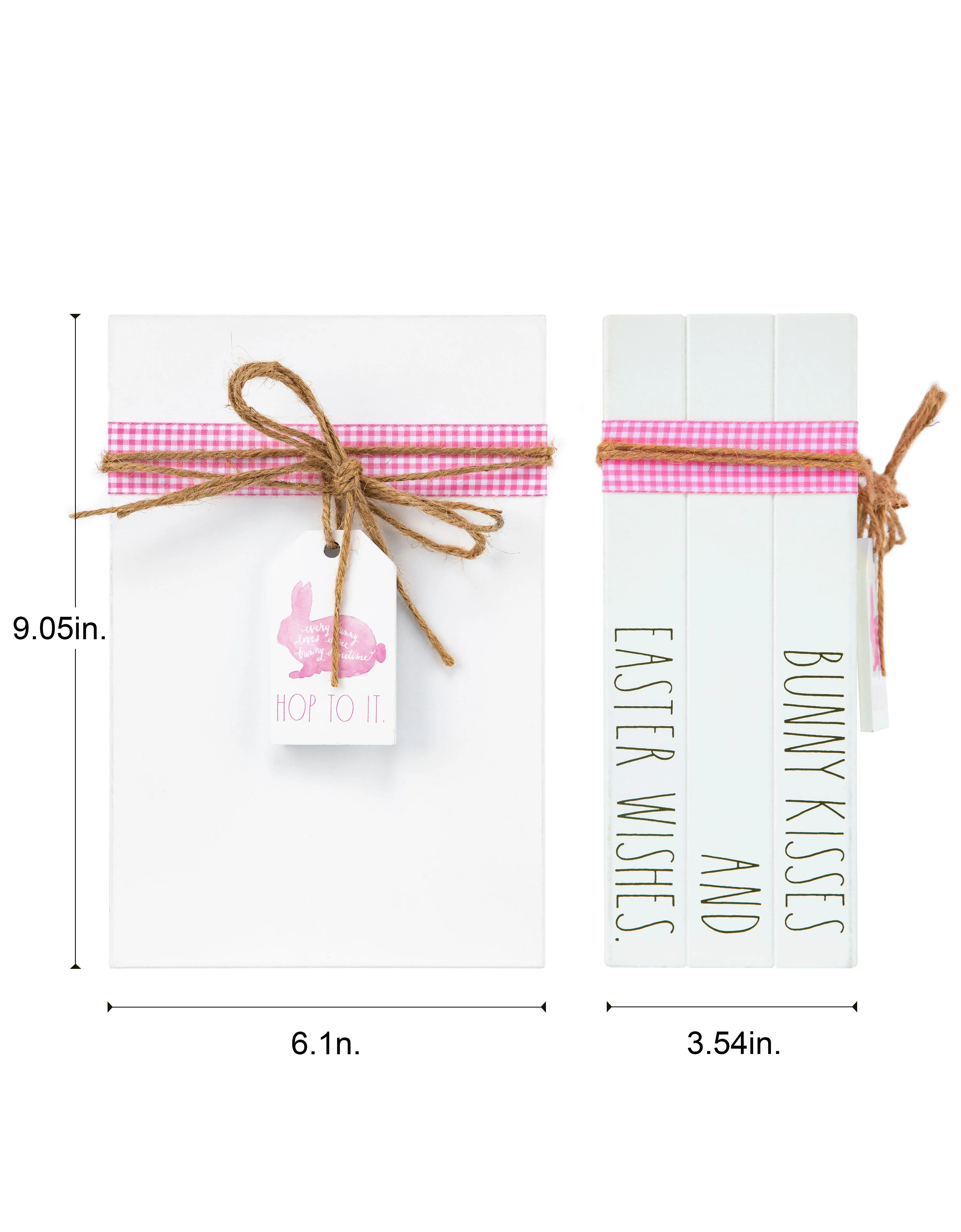 Rae Dunn “Bunny Kisses” Décor Books for Indoor Easter Décor