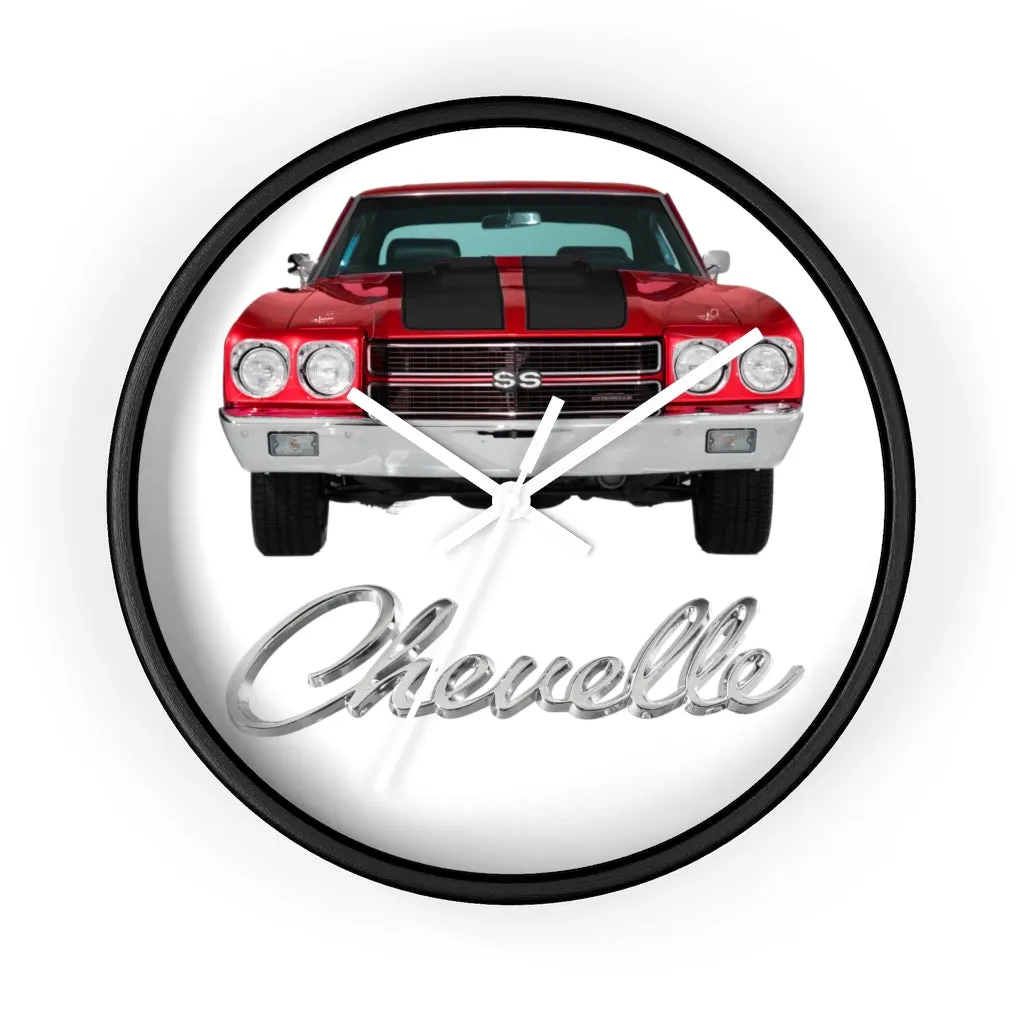 Red Black 1970 Chevelle Wall clock Gift Decor Classic Muscle