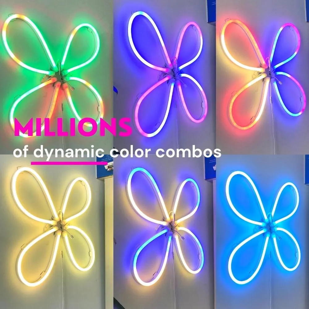 RGBIC Neon Rope Light, LED Neon Flex, Custom Neon Sign Kits - Dekala LightFlow™