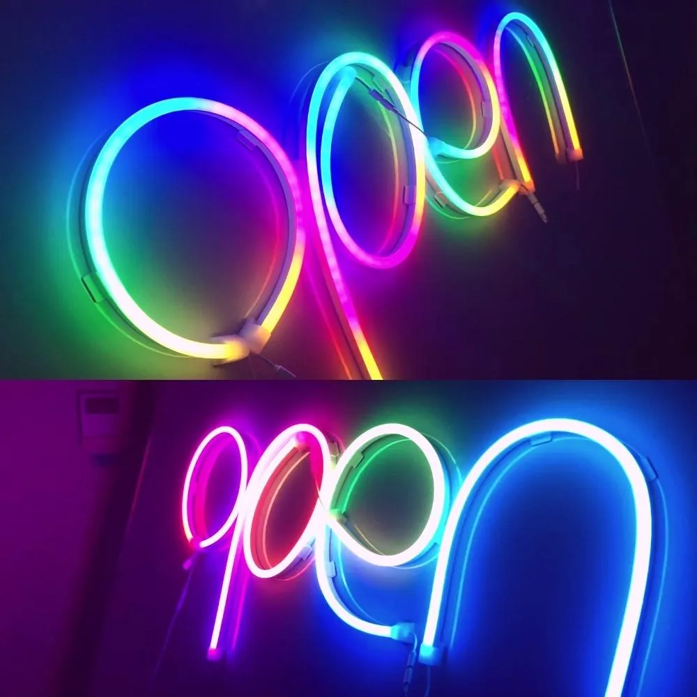 RGBIC Neon Rope Light, LED Neon Flex, Custom Neon Sign Kits - Dekala LightFlow™