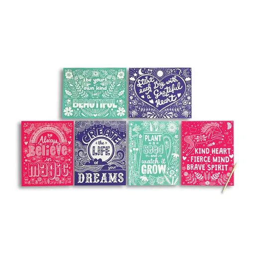 Scratch & Shine Scratch Cards - Amazing Affirmations (7 PC S