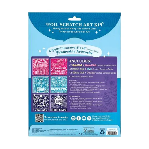Scratch & Shine Scratch Cards - Amazing Affirmations (7 PC S