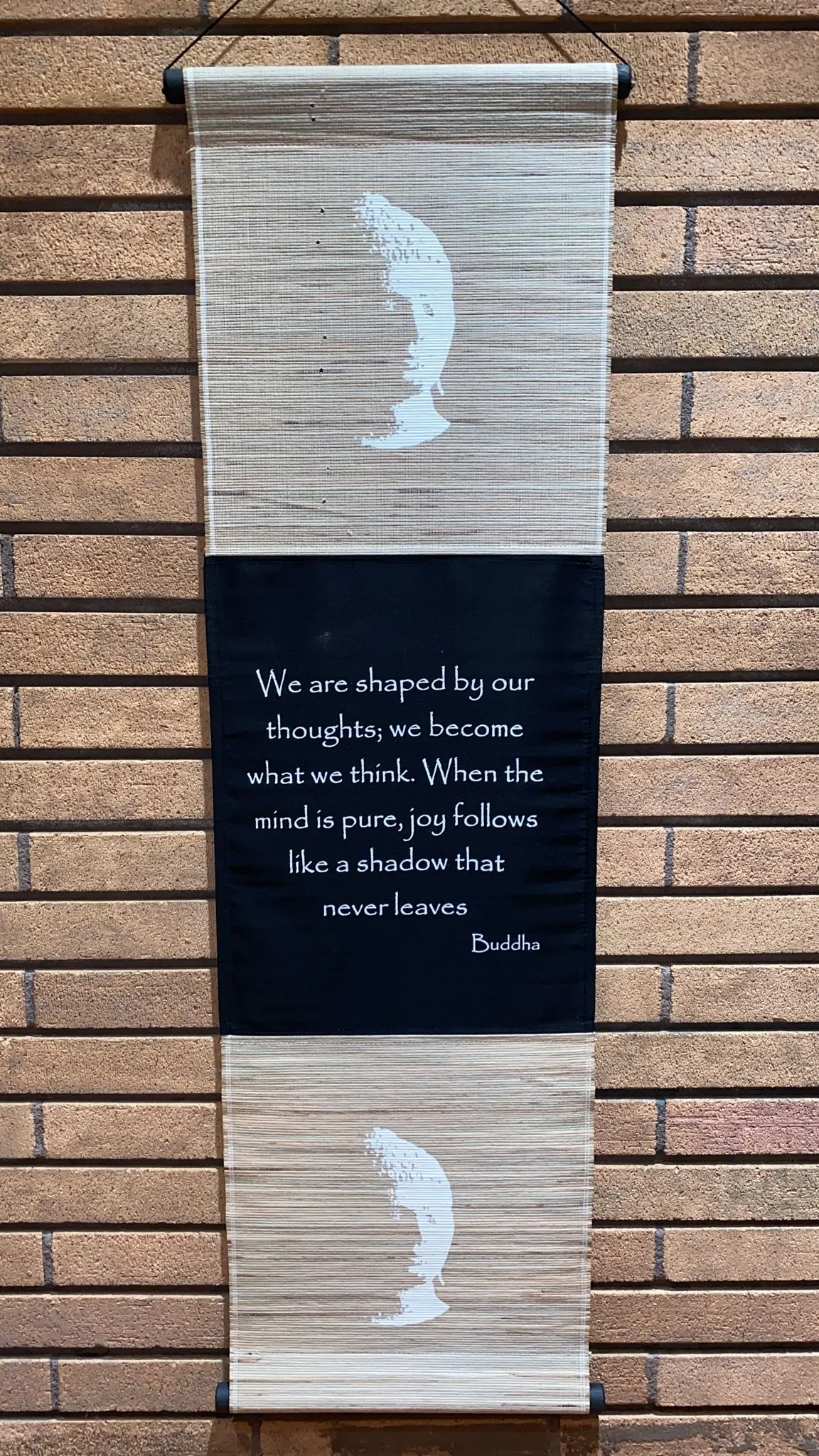Shaped By Our Thoughts Bamboo Buddha Banner (XL)