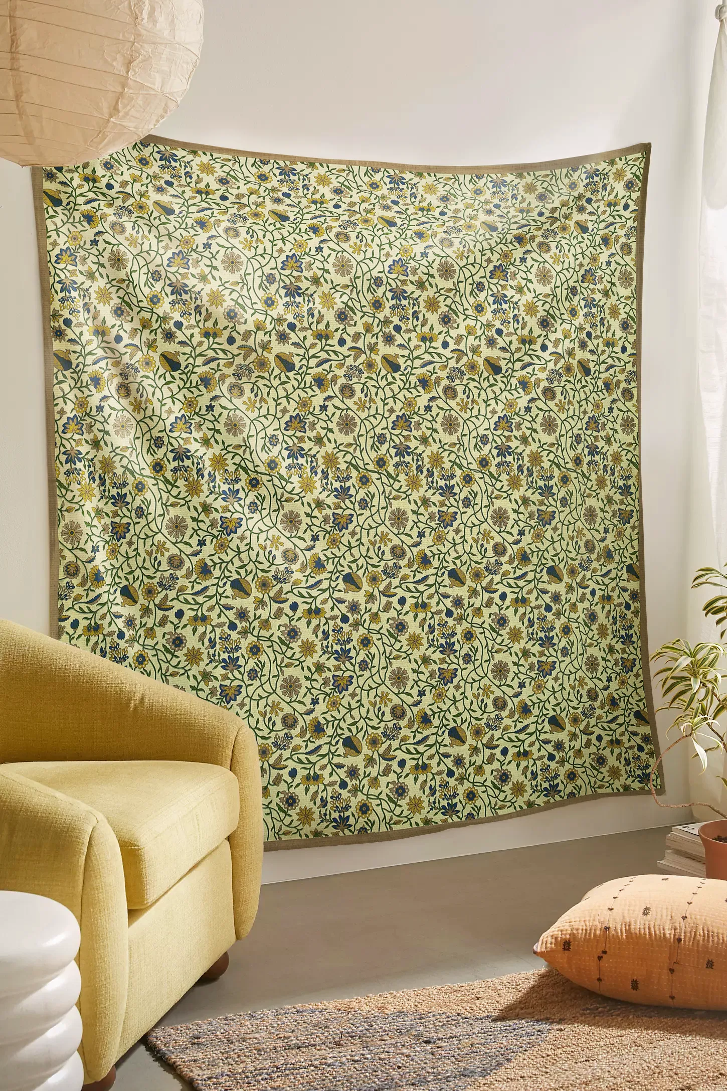 SheetKart Cotton Printed Wall Hanging Tapestry | Floral Print | Bohemian Art | Home Decor Art | Perfect Gift | Aesthetic Room Decor | Proudly Made in India